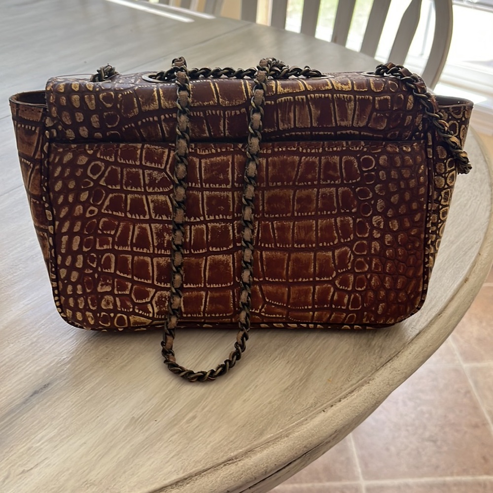 Patricia Nash distressed vintage croc collection purse 💯 - Picture 4 of 6